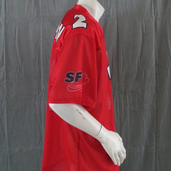 Simon Fraser Football Jersey - Home Red # 2 Nathaneal Durkan - Men's Large - Picture 11 of 13